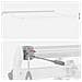 Tenda da Sole Bianco 4 × 3 m Metallo - Foto miniatura 9