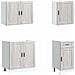 Set Mobili da Cucina 7 pz Porto Grigio Sonoma in Truciolato - Foto miniatura 4