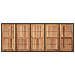 Set da Pranzo per Giardino 9 pcs Nero 240 x 90 x 75 cm - Foto miniatura 8