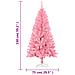 Lusso Casadino -  Albero Di Natale Artificiale Sottile Con Base Rosa 150 Cm Pvc - Foto miniatura 6