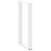 Gambe per tavolo da bar a forma di U 2 pz bianche 40x(90-91) cm in acciaio - Foto miniatura 4