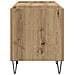 Mobile porta vinili Rovere artigianale 121 x 38 x 48 cm - Foto miniatura 6
