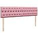 Struttura Letto Pouf con Materasso Rosa 200x200 cm Velluto - Foto miniatura 9