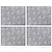 Dischi Quadrati 4 pcs Argento 40 x 30 cm Alluminio - Foto miniatura 1