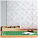 Dischi Quadrati 4 pcs Argento 40 x 30 cm Alluminio - Foto miniatura 2