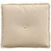 Cuscino per Schiena Crema 50 x 45 cm Tessuto in Microfibra - Foto miniatura 5