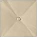 Cuscino per Schiena Crema 50 x 45 cm Tessuto in Microfibra - Foto miniatura 8