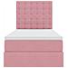 Letto con contenitore e materasso Rosa 90 x 200 cm Velluto - Foto miniatura 7