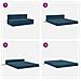 Divano Letto Pieghevole Blu 152 x 86,5 x 60 cm Tessuto - Foto miniatura 7
