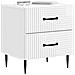 Armadio da Notte 2 pcs Bianco Lucido 43 x 34,5 x 47,5 cm - Foto miniatura 2