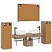 Set di mobili per il bagno 6 pcs Rovere Artigianale - Foto miniatura 9
