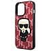 Karl Lagerfeld Klhcp13lpmnikpi Iphone 13 Pro / 13 6,1 Custodia Rossa /rossa Monogram Ikonik Patch - Foto miniatura 1