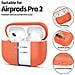 Custodia In Silicone Per Apple Airpods Pro 1 / 2“ - Arancione - Foto miniatura 2