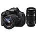 EOS 700D Kit 18-55 IS STM + 55-250 IS STM Nero Sensore CMOS 18 Mpx Display 3" Touch Filmati Full HD - Foto miniatura 1