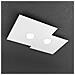 Plafoniera Moderna Plate Metallo Bianco 2 Luci Gx53 - Foto miniatura 3