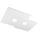 Plafoniera Moderna Plate Metallo Bianco 2 Luci Gx53 - Foto miniatura 1