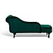 Chaise Longue Destra In Velluto Verde Nimes - Foto miniatura 14