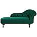 Chaise Longue Destra In Velluto Verde Nimes - Foto miniatura 17