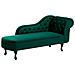 Chaise Longue Destra In Velluto Verde Nimes - Foto miniatura 8