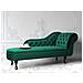 Chaise Longue Destra In Velluto Verde Nimes - Foto miniatura 18