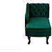 Chaise Longue Destra In Velluto Verde Nimes - Foto miniatura 10