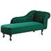 Chaise Longue Destra In Velluto Verde Nimes - Foto miniatura 22
