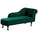 Chaise Longue Destra In Velluto Verde Nimes - Foto miniatura 3