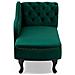 Chaise Longue Destra In Velluto Verde Nimes - Foto miniatura 6
