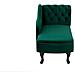 Chaise Longue Destra In Velluto Verde Nimes - Foto miniatura 7