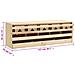 Casetta Cova per Galline 5 Scomparti 117x33x38 cm Legno di Pino - Foto miniatura 4