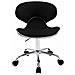 Sedia Sgabello da Lavoro Las Vegas V2 - Sedia con Ruote per Scrivania o Ambulatorio I Poltroncina Pc in Tessuto, Imbottita e Regolabile in Altezza 45-61 cm I Sedia per Studio Design Nero - Foto miniatura 2