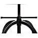 Sgabello Bar Radong Design Industriale In Metallo E Similpelle I Sedia Cucina Imbottita Regolabile 70-90 CM I Sgabello Bancone Rotondo Nero - Foto miniatura 5