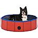 Piscina Per Cani Pieghevole Rossa 80x20 Cm In Pvc - Foto miniatura 1