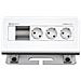 Cableport Desk 4-fold - Steckdosengehuse - Oberflche Montierbar - Spannungsversorgung X 3 - Eloxiertes Aluminium (7430000053)  - Foto miniatura 2