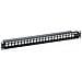 Cat. 6a Keystone Patch Panel, shielded, black, Cat. 6a - Foto miniatura 2