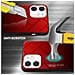 Custodia Compatibile Con Apple Iphone 12 Mini In Rosso - Nero - Coperchio Protettivo Bicolore In Vetro Temperato E Silicone Tpu - Foto miniatura 3