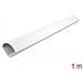 Passacavi angolare 73 x 42 mm - lunghezza 1 m bianco - Foto miniatura 3