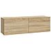 Set Di Mobili Porta Tv 4 Pz Rovere Sonoma In Legno Multistrato - Foto miniatura 5