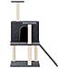 Albero Per Gatti Con Tiragraffi In Sisal Grigio Scuro 109 Cm - Foto miniatura 2