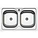 Lavello Incasso Cucina Mp862v Acciaio 86x50 Cm Due Vasche - Foto miniatura 1