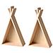 2 Ripiani In Legno Per Tepee 45 Cm - Foto miniatura 1