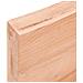 Ripiano Muro Marrone 120x60x (2-6) cm Massello Rovere Trattato - Foto miniatura 4