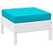 Cuscino Per Pallet Turchese 60x60x10 Cm In Tessuto Oxford - Foto miniatura 3