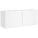 Mobile Tv A Parete Con Luci Led Bianco 100x35x41 Cm - Foto miniatura 3