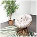 Papasan Poltrona Effetto Rattan Con Cuscino - Foto miniatura 3