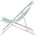 Sedia A Sdraio Alluminio Turchese E Bianco Locri Ii - Foto miniatura 6