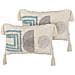 Set Di 2 Cuscini Cassiope Cotone 30 X 50 Cm Astratto Trapuntato Bianco - Foto miniatura 2