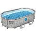 Piscina Power Steel Swim Vista Series Ii Ovale Effetto Marmo Con Oblò 56714 - Foto miniatura 3