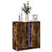Credenza Con Led Rovere Fumo 77x34x85 Cm In Legno Multistrato - Foto miniatura 1