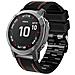 Cinturino In Silicone Bianco Per Garmin Fenix 8x 7 6x 6 5x 5 5s Black 26 Mm - Foto miniatura 2